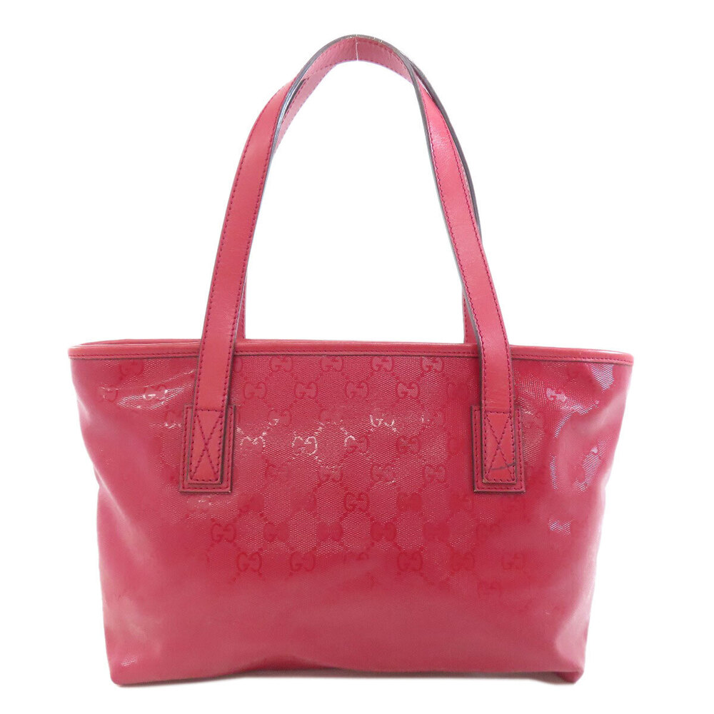 Gucci Imprime GG Tote Bag red Leather